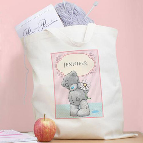 Personalised Me To You Bear Daisy Cotton Bag Extra Image 1